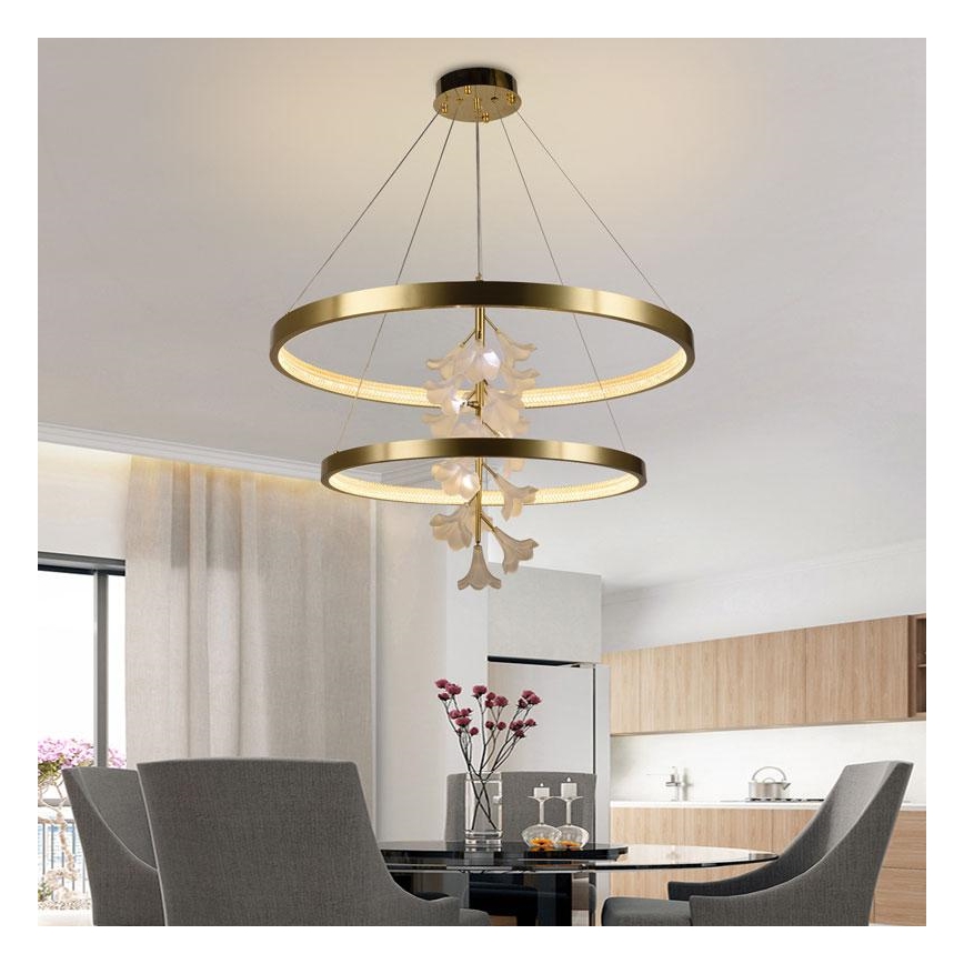 LED Aptumšojama lustra ar auklu LED/100W/230V 3000-6500K + tālvadības pults