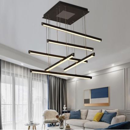 LED Aptumšojama lustra ar auklu LED/100W/230V 3000-6500K + tālvadības pults