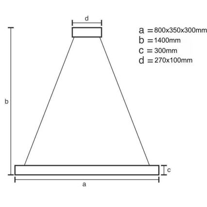 LED Aptumšojama kristāla lustra ar auklu LED/100W/230V 3000-6500K zelta + tālvadības pults