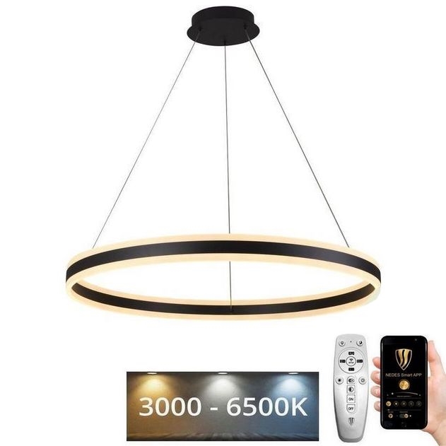 LED Aptumšojama lustra ar auklu LED/110W/230V 3000-6500K d. 80 cm + tālvadības pults