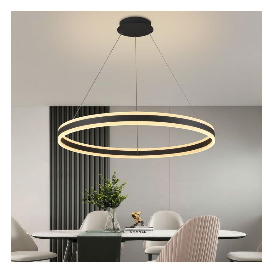 LED Aptumšojama lustra ar auklu LED/110W/230V 3000-6500K d. 80 cm + tālvadības pults