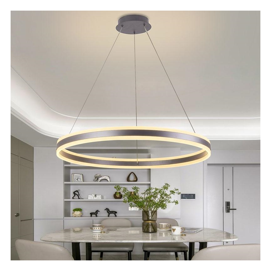 LED Aptumšojama lustra ar auklu LED/110W/230V 3000-6500K + tālvadības pults