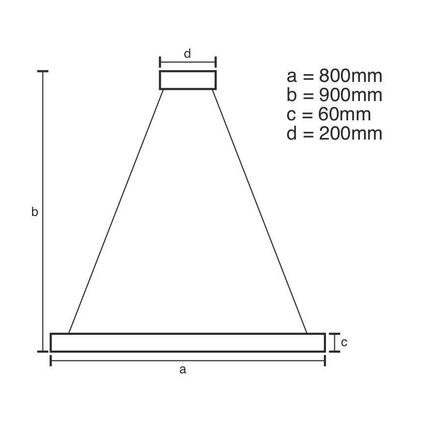 LED Aptumšojama lustra ar auklu LED/110W/230V 3000-6500K d. 80 cm + tālvadības pults