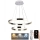 LED Aptumšojama lustra ar auklu LED/120W/230V 3000-6500K d. 60 cm + tālvadības pults