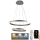 LED Aptumšojama lustra ar auklu LED/120W/230V 3000-6500K d. 60 cm + tālvadības pults
