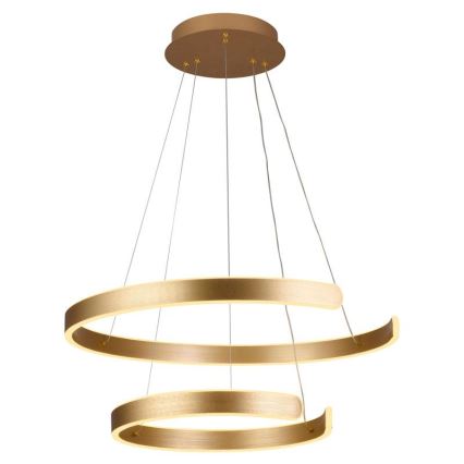 LED Aptumšojama lustra ar auklu LED/120W/230V 3000-6500K d. 60 cm + tālvadības pults