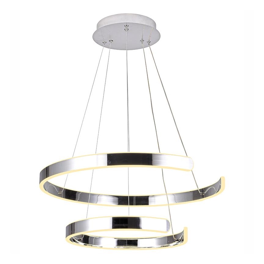 LED Aptumšojama lustra ar auklu LED/120W/230V 3000-6500K d. 60 cm + tālvadības pults