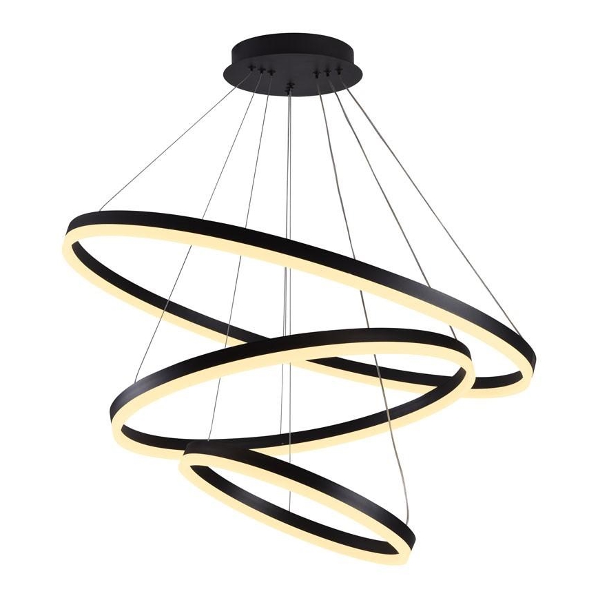 LED Aptumšojama lustra ar auklu LED/125W/230V 3000-6500K d. 80 cm + tālvadības pults