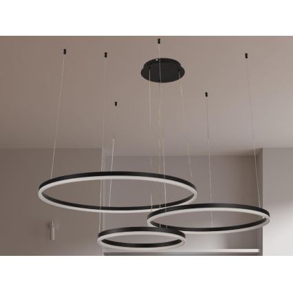 LED Aptumšojama lustra ar auklu LED/125W/230V 3000-6500K d. 80 cm + tālvadības pults