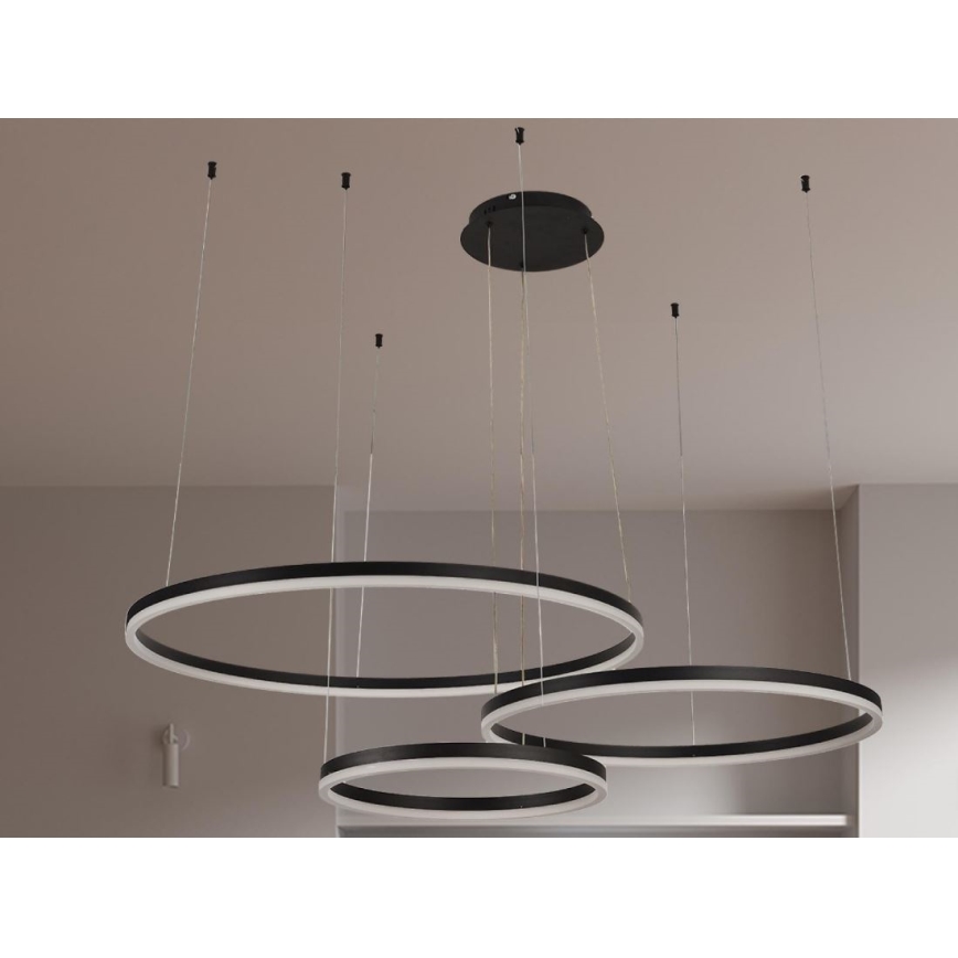 LED Aptumšojama lustra ar auklu LED/125W/230V 3000-6500K d. 80 cm + tālvadības pults