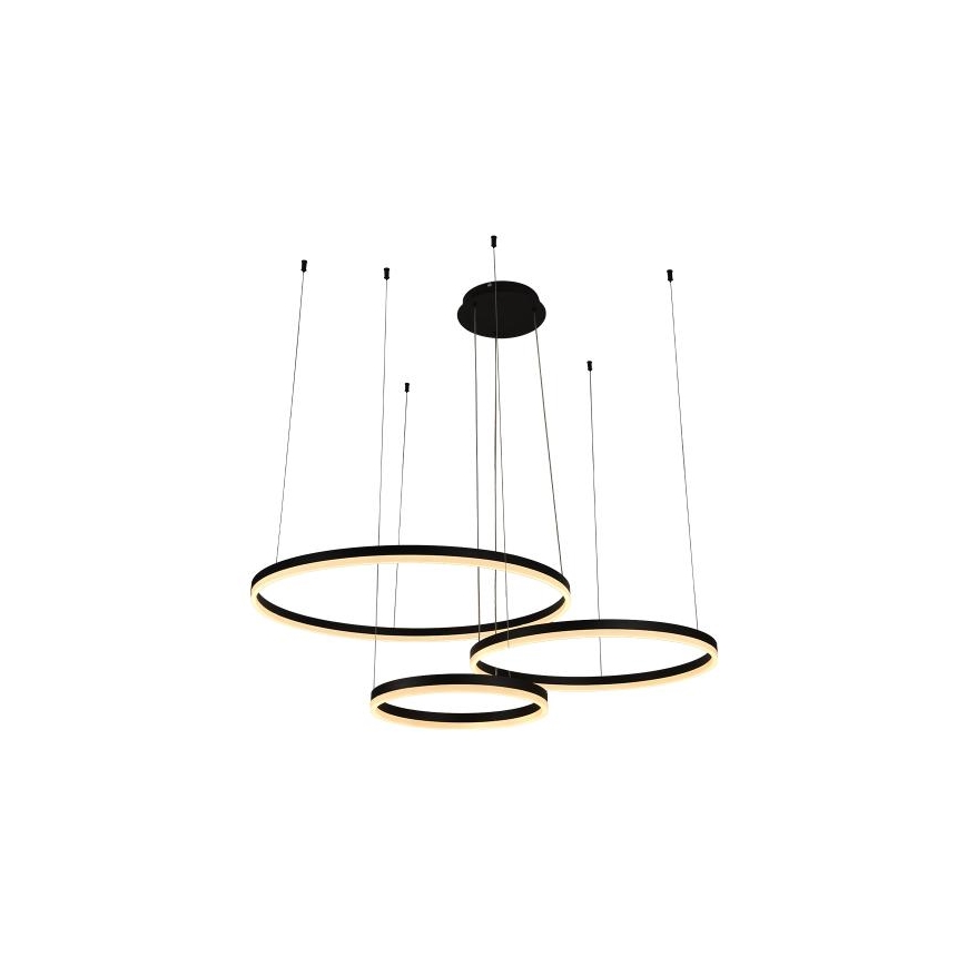 LED Aptumšojama lustra ar auklu LED/125W/230V 3000-6500K d. 80 cm + tālvadības pults