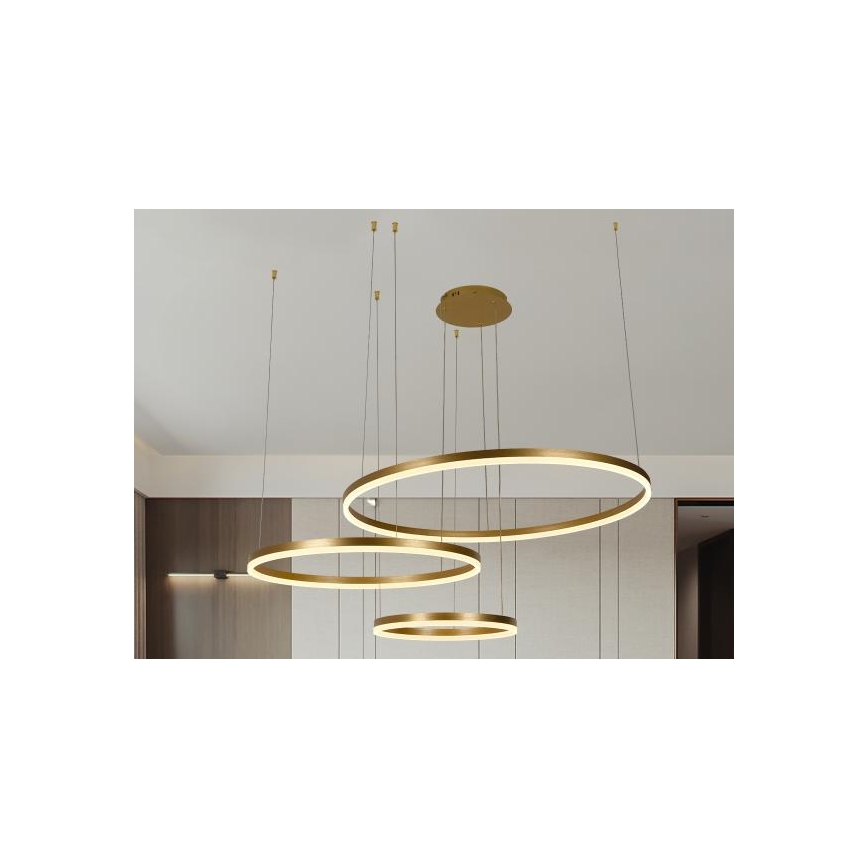 LED Aptumšojama lustra ar auklu LED/125W/230V 3000-6500K + tālvadības pults