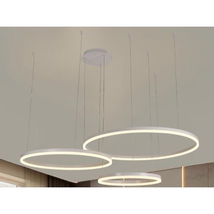 LED Aptumšojama lustra ar auklu LED/125W/230V 3000-6500K + tālvadības pults