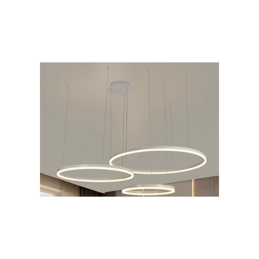 LED Aptumšojama lustra ar auklu LED/125W/230V 3000-6500K + tālvadības pults