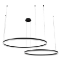 LED Aptumšojama lustra ar auklu LED/128W/230V 3000-6500K d. 100 cm + tālvadības pults