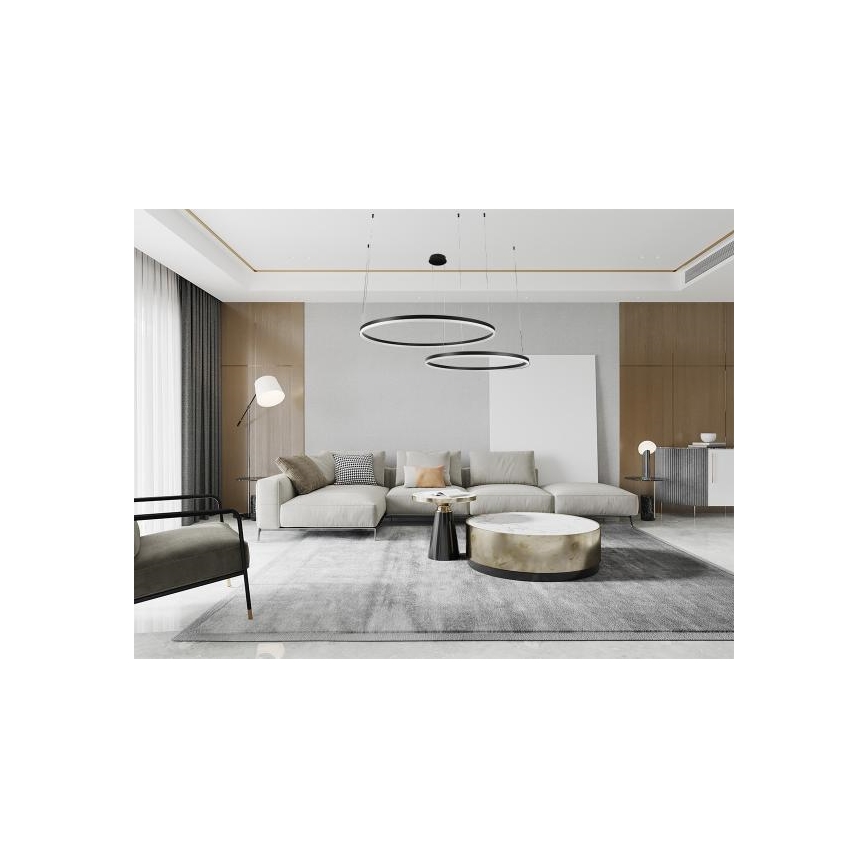 LED Aptumšojama lustra ar auklu LED/128W/230V 3000-6500K + tālvadības pults