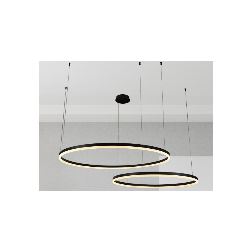 LED Aptumšojama lustra ar auklu LED/128W/230V 3000-6500K + tālvadības pults