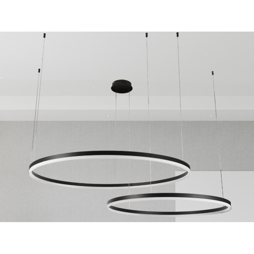 LED Aptumšojama lustra ar auklu LED/128W/230V 3000-6500K + tālvadības pults