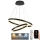 LED Aptumšojama lustra ar auklu LED/135W/230V 3000-6500K d. 60 cm + tālvadības pults