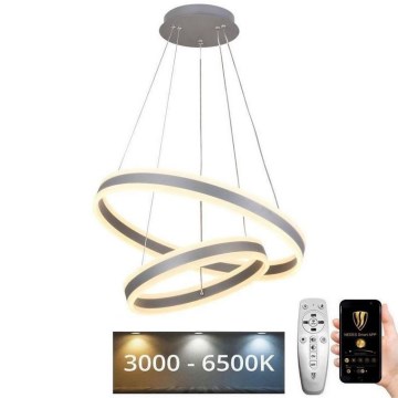 LED Aptumšojama lustra ar auklu LED/135W/230V 3000-6500K d. 60 cm + tālvadības pults
