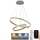 LED Aptumšojama lustra ar auklu LED/135W/230V 3000-6500K d. 60 cm + tālvadības pults