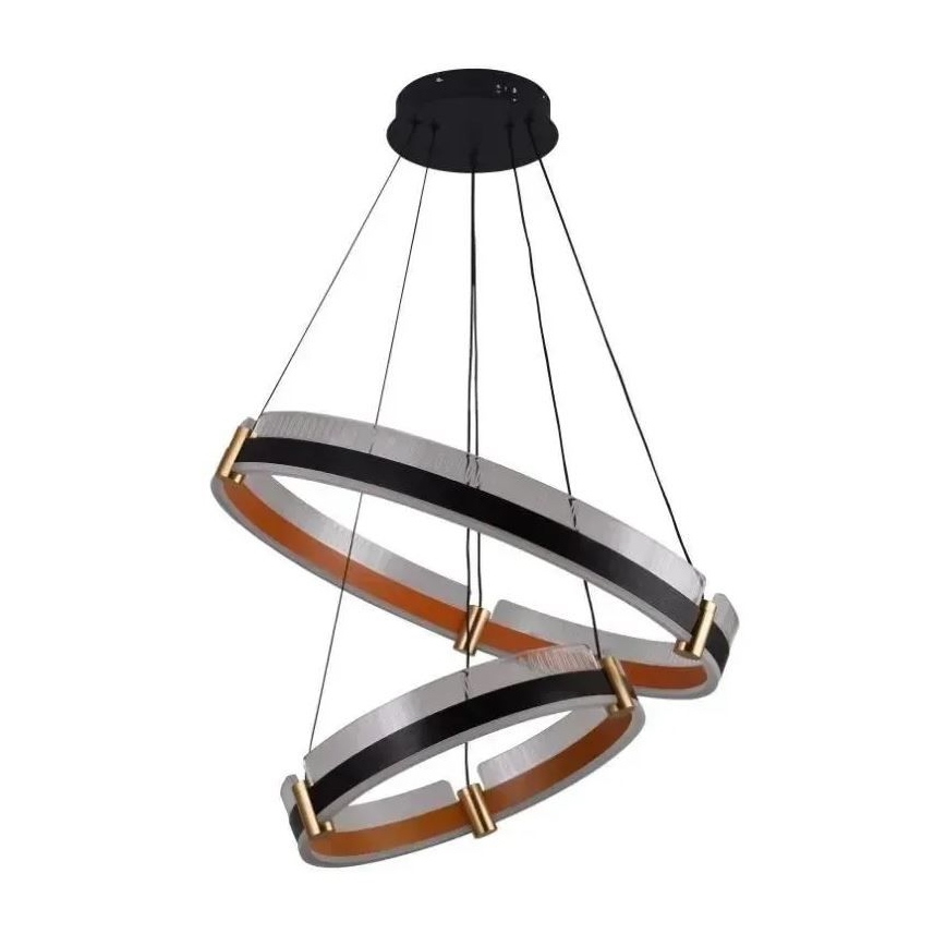 LED Aptumšojama lustra ar auklu LED/140W/230V 3000-6500K d. 60 cm + tālvadības pults