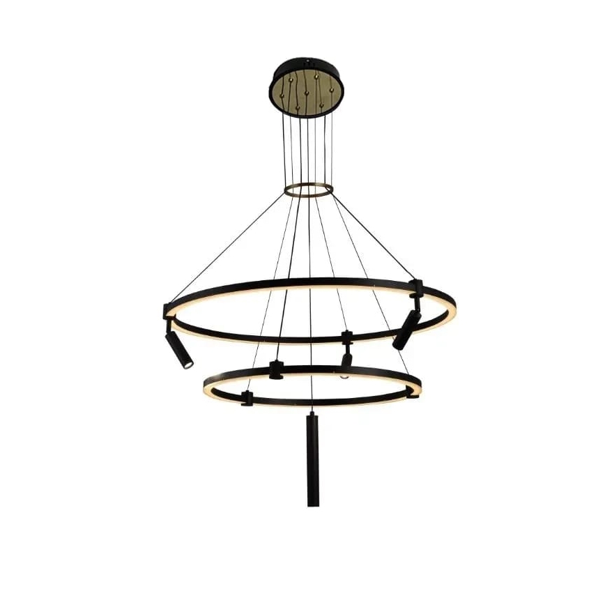 LED Aptumšojama lustra ar auklu LED/140W/230V 3000-6500K + tālvadības pults