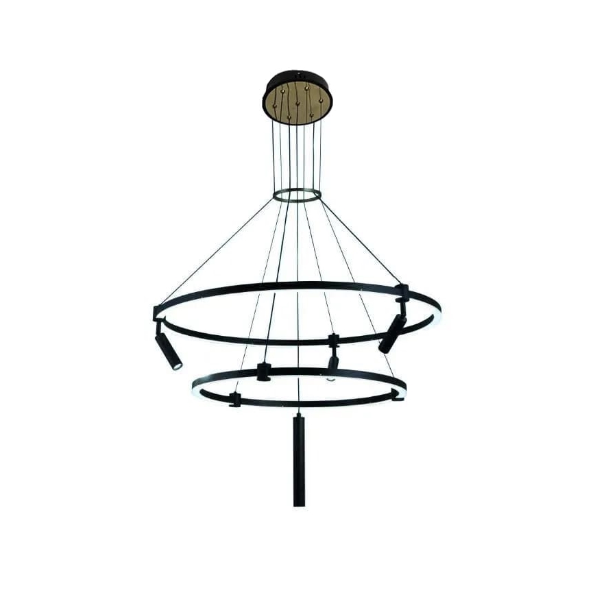 LED Aptumšojama lustra ar auklu LED/140W/230V 3000-6500K + tālvadības pults