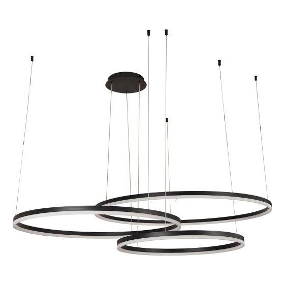 LED Aptumšojama lustra ar auklu LED/170W/230V 3000-6500K d. 100 cm + tālvadības pults