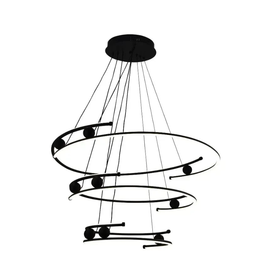 LED Aptumšojama lustra ar auklu LED/170W/230V 3000-6500K + tālvadības pults