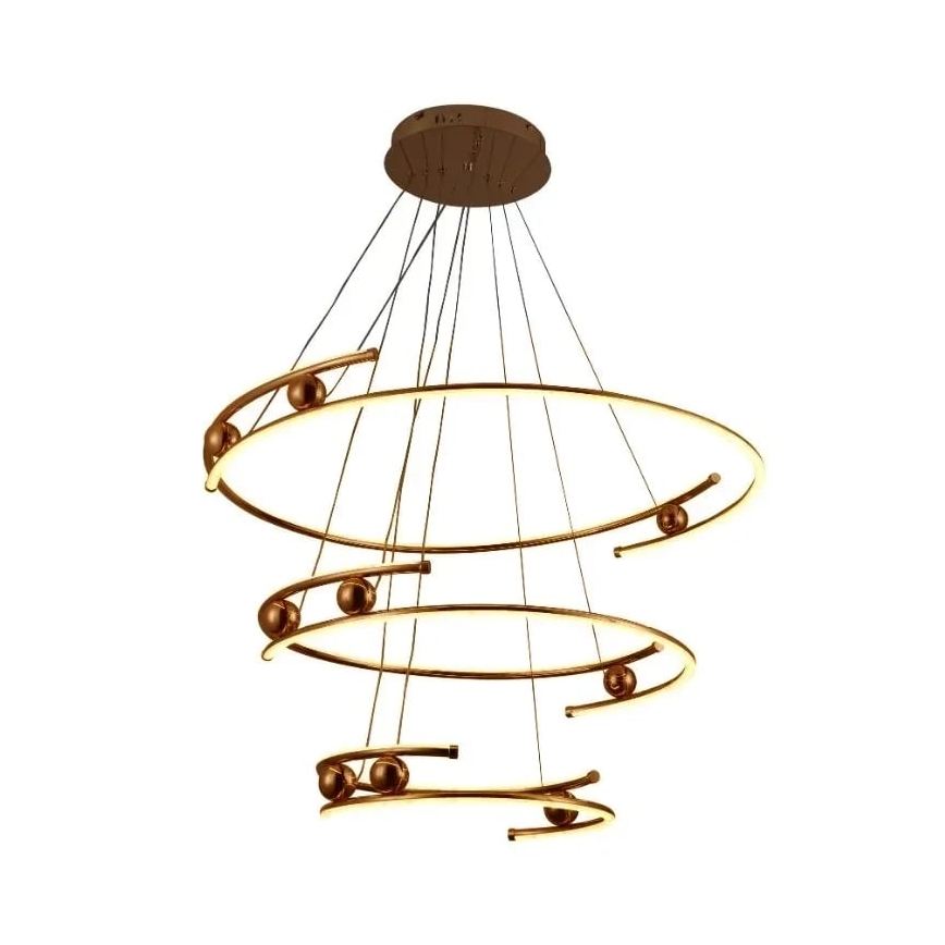 LED Aptumšojama lustra ar auklu LED/170W/230V 3000-6500K + tālvadības pults