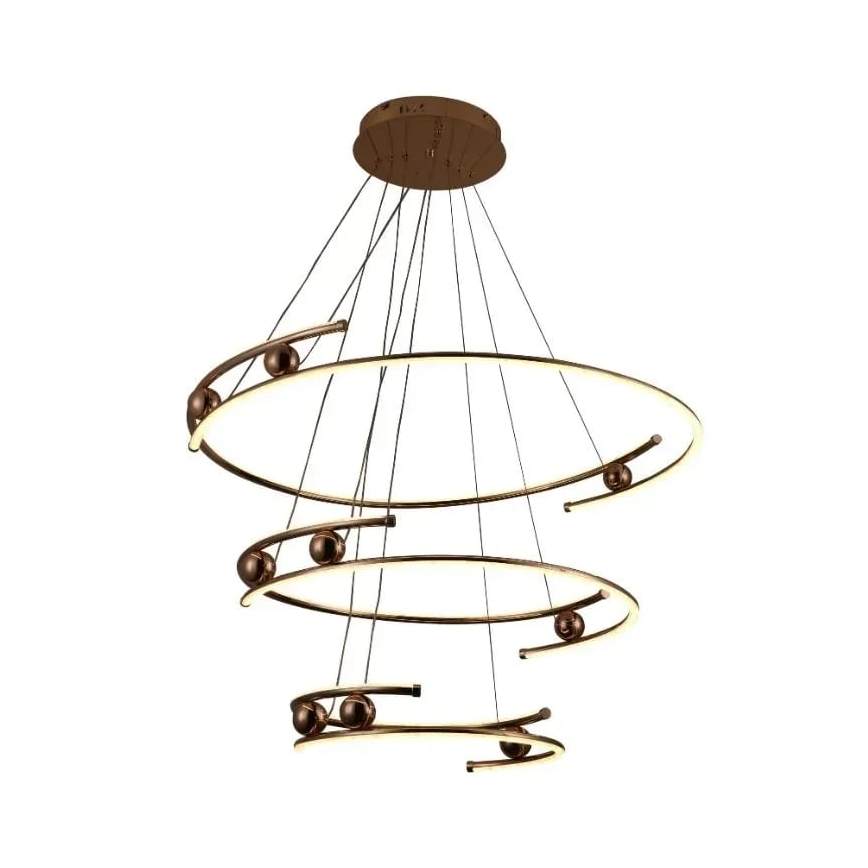 LED Aptumšojama lustra ar auklu LED/170W/230V 3000-6500K + tālvadības pults