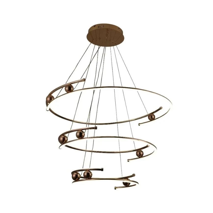 LED Aptumšojama lustra ar auklu LED/170W/230V 3000-6500K + tālvadības pults