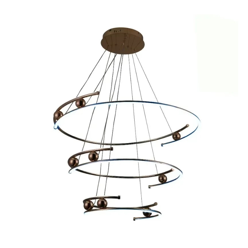 LED Aptumšojama lustra ar auklu LED/170W/230V 3000-6500K + tālvadības pults