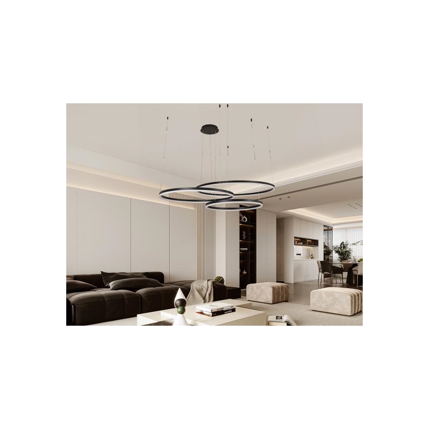 LED Aptumšojama lustra ar auklu LED/170W/230V 3000-6500K + tālvadības pults