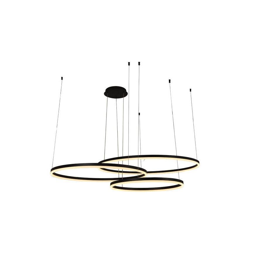 LED Aptumšojama lustra ar auklu LED/170W/230V 3000-6500K + tālvadības pults