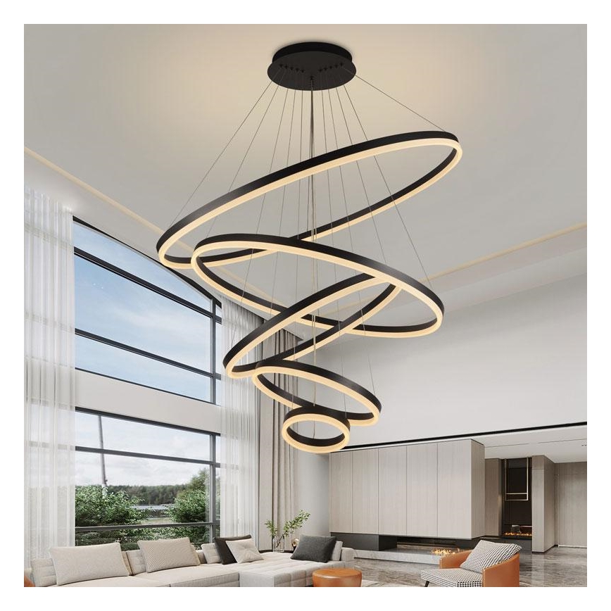 LED Aptumšojama lustra ar auklu LED/210W/230V 3000-6500K + tālvadības pults