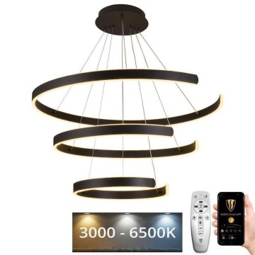 LED Aptumšojama lustra ar auklu LED/220W/230V 3000-6500K d. 80 cm + tālvadības pults