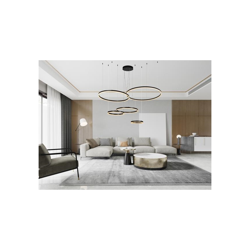 LED Aptumšojama lustra ar auklu LED/220W/230V 3000-6500K d. 100 cm + tālvadības pults