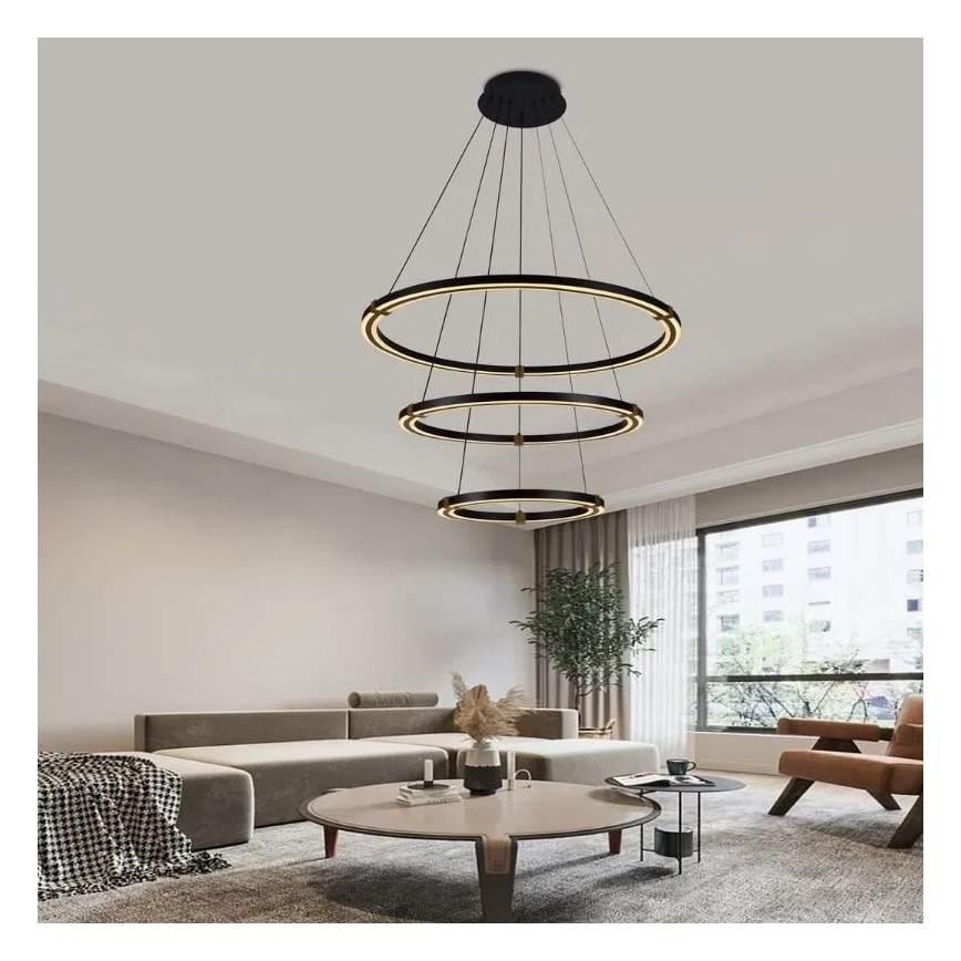 LED Aptumšojama lustra ar auklu LED/235W/230V 3000-6500K + tālvadības pults