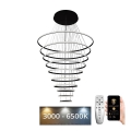 LED Aptumšojama lustra ar auklu LED/365W/230V 3000-6500K + tālvadības pults