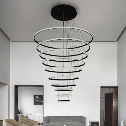 LED Aptumšojama lustra ar auklu LED/365W/230V 3000-6500K + tālvadības pults