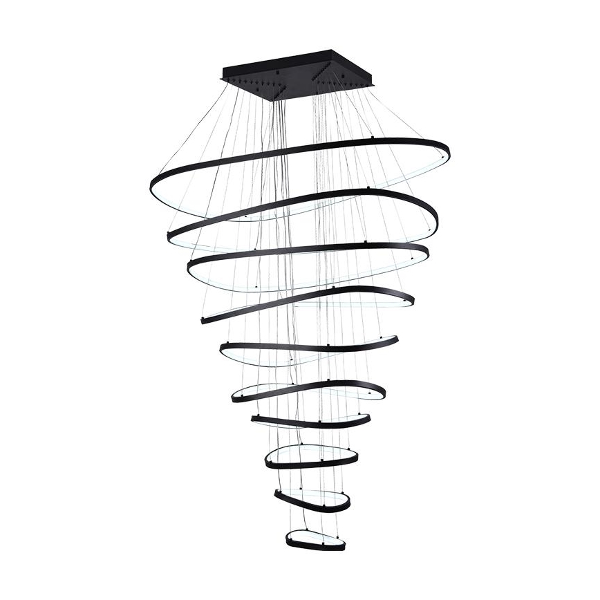 LED Aptumšojama lustra ar auklu LED/370W/230V 3000-6500K d. 100 cm + tālvadības pults