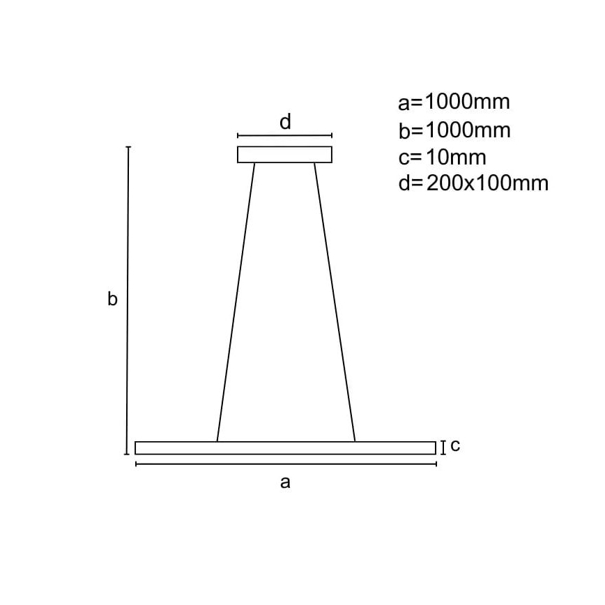 LED Aptumšojama lustra ar auklu LED/40W/230V 3000-6500K balta + tālvadības pults