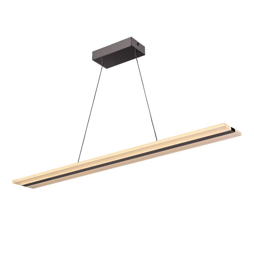 LED Aptumšojama lustra ar auklu LED/40W/230V 3000-6500K hroms + tālvadības pults