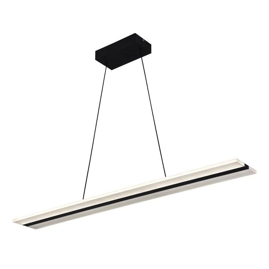 LED Aptumšojama lustra ar auklu LED/40W/230V 3000-6500K melna + tālvadības pults