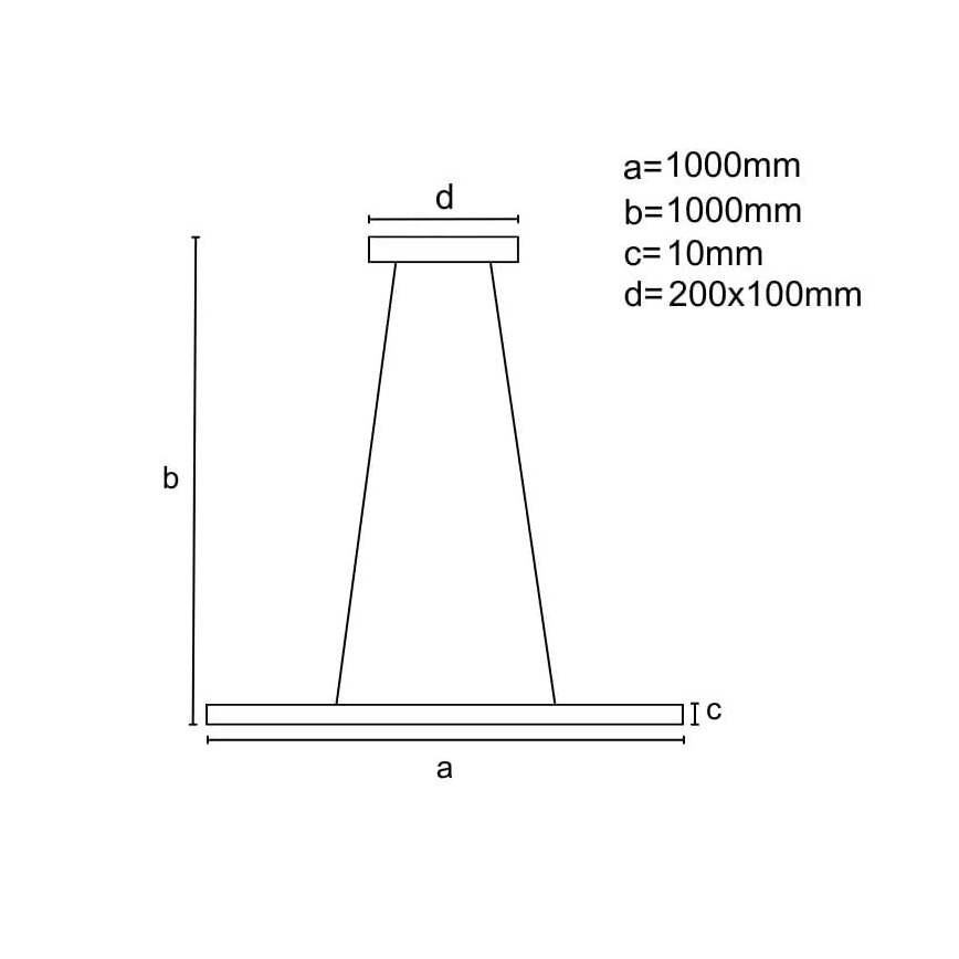 LED Aptumšojama lustra ar auklu LED/40W/230V 3000-6500K melna + tālvadības pults