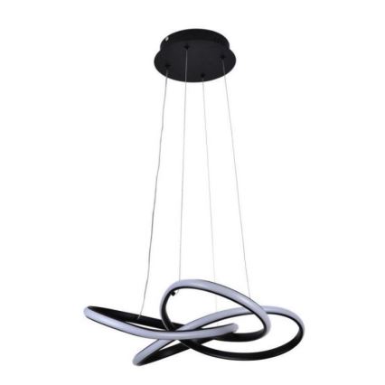 LED Aptumšojama lustra ar auklu LED/40W/230V 3000-6500K d. 48 cm melna + tālvadības pults