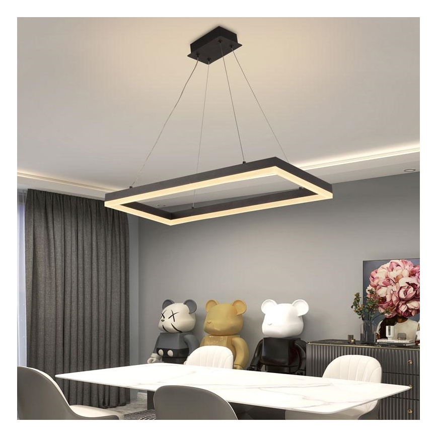 LED Aptumšojama lustra ar auklu LED/40W/230V 3000-6500K + tālvadības pults