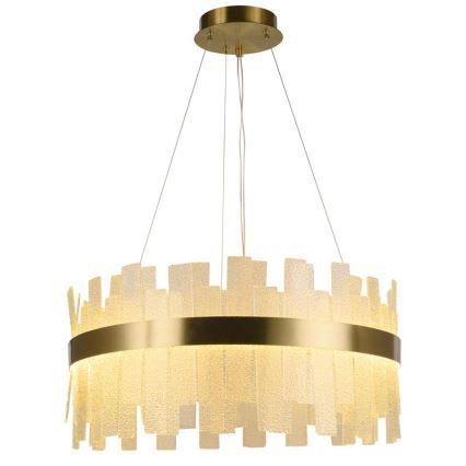 LED Aptumšojama kristāla lustra ar auklu LED/40W/230V 3000-6500K + tālvadības pults